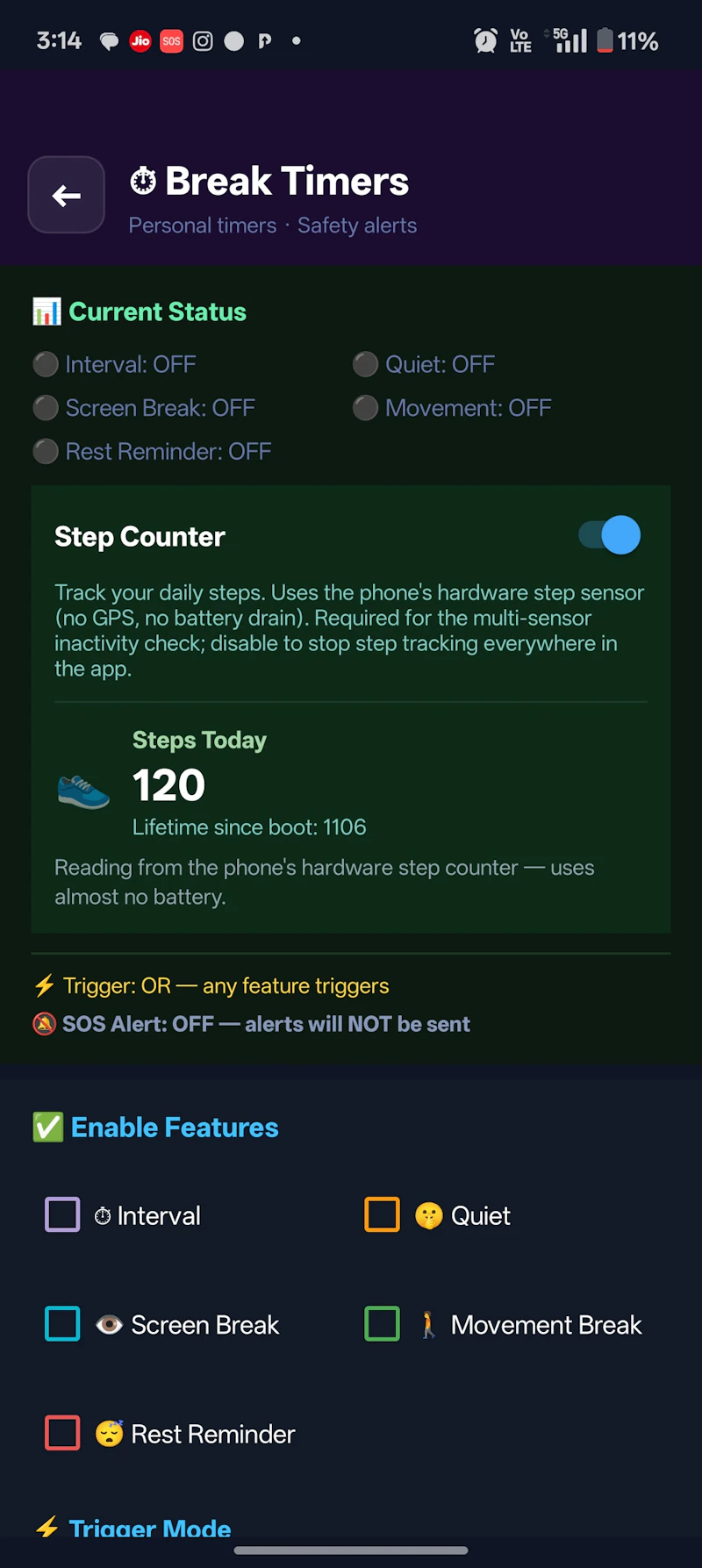 SOS emergency RedShield screenshot 6