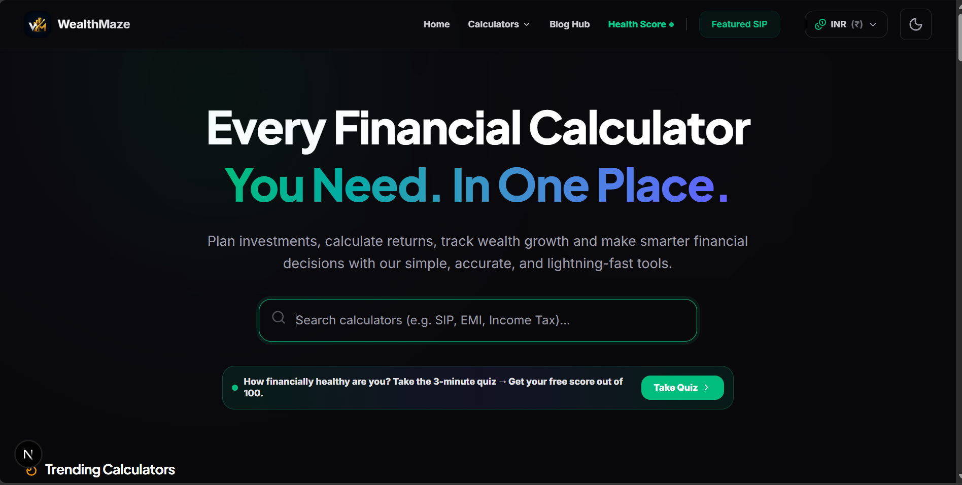 WealthMaze gallery image