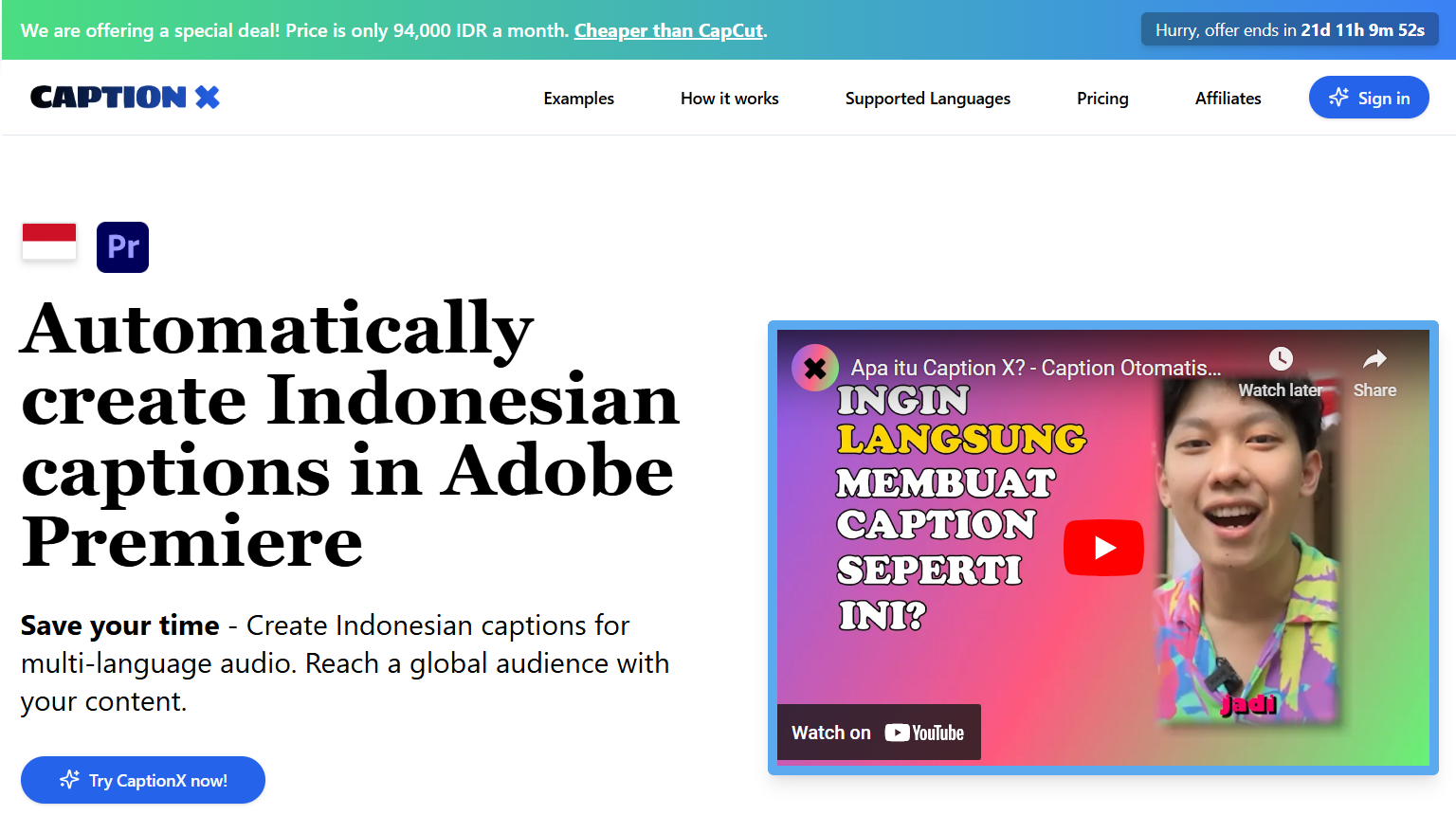 CaptionX gallery image