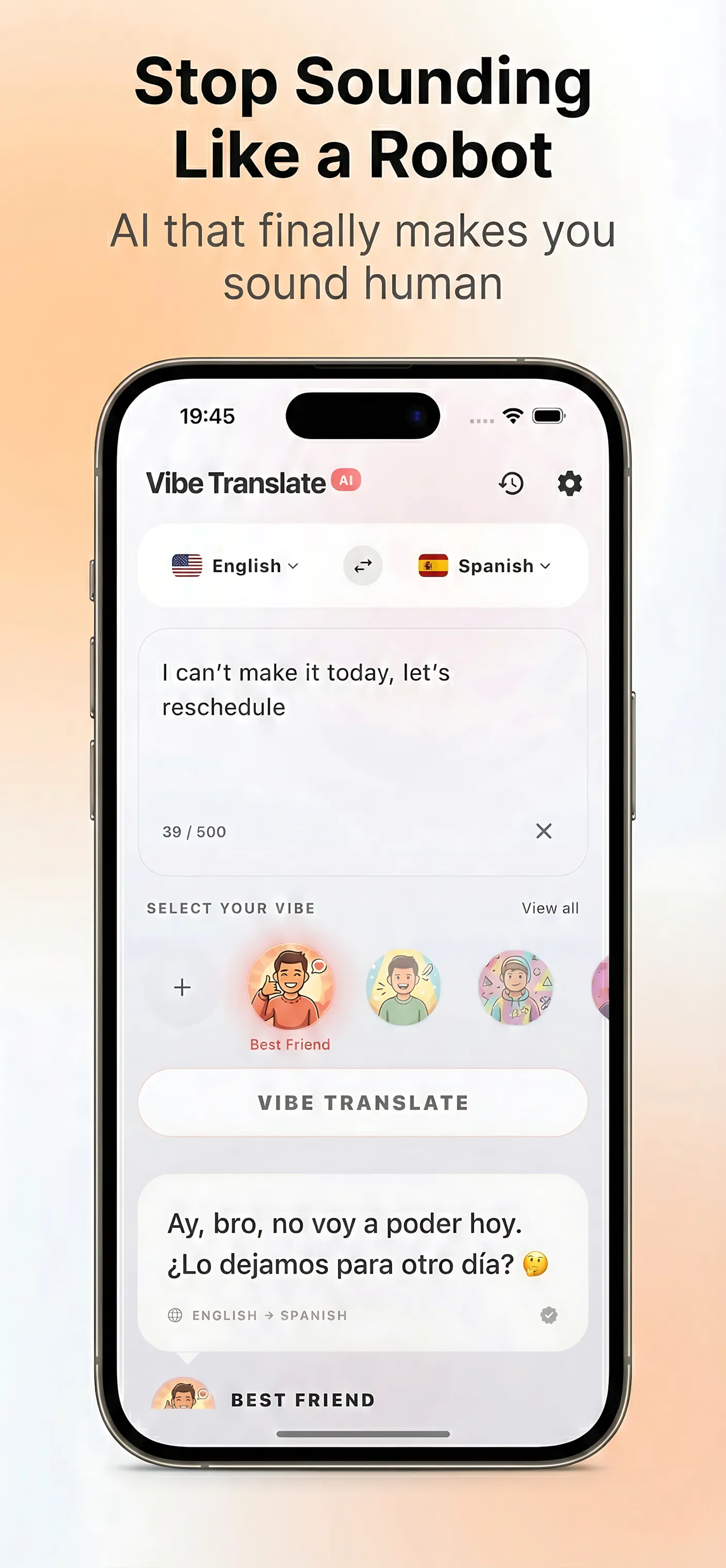 Vibe Translate AI - Translate & Rephrase gallery image