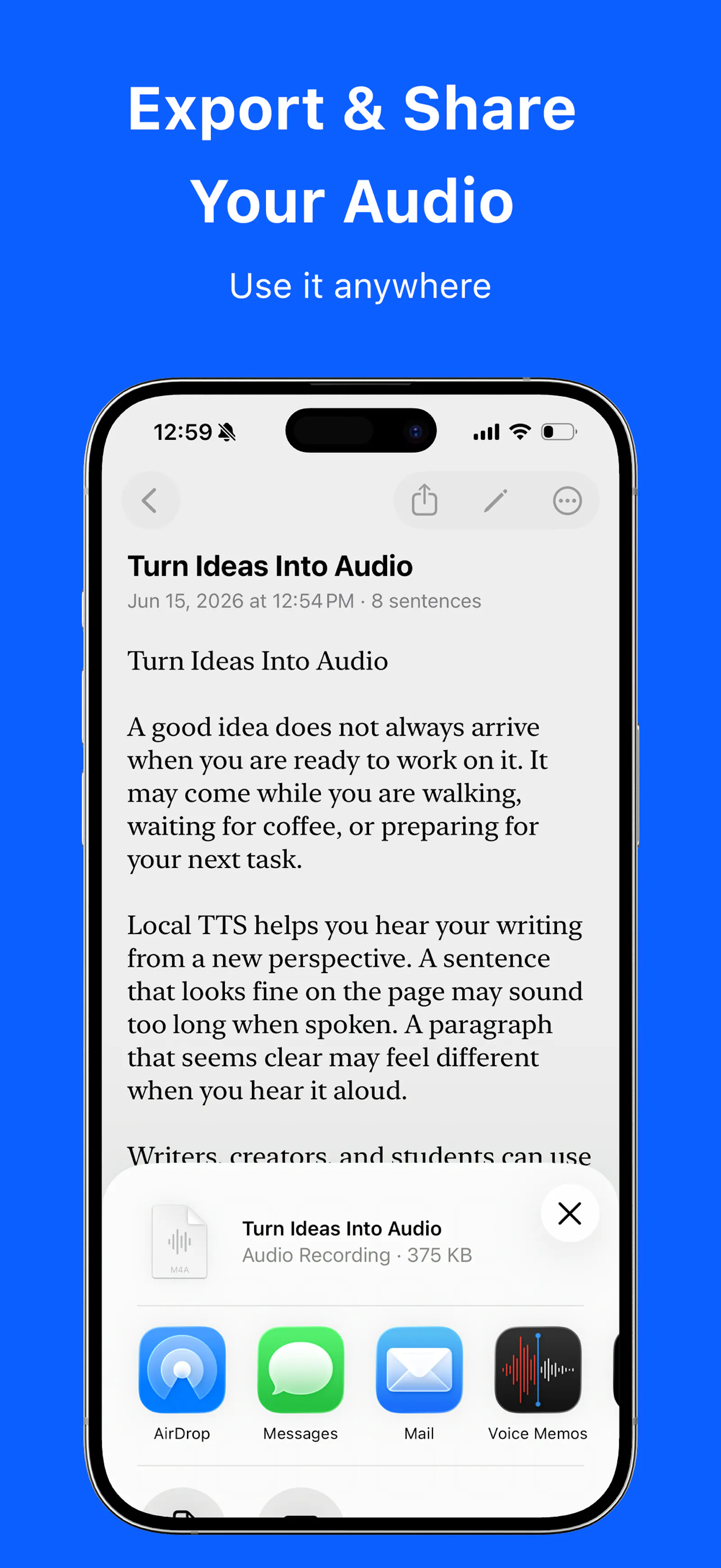 Local TTS - Text to Speech screenshot 4