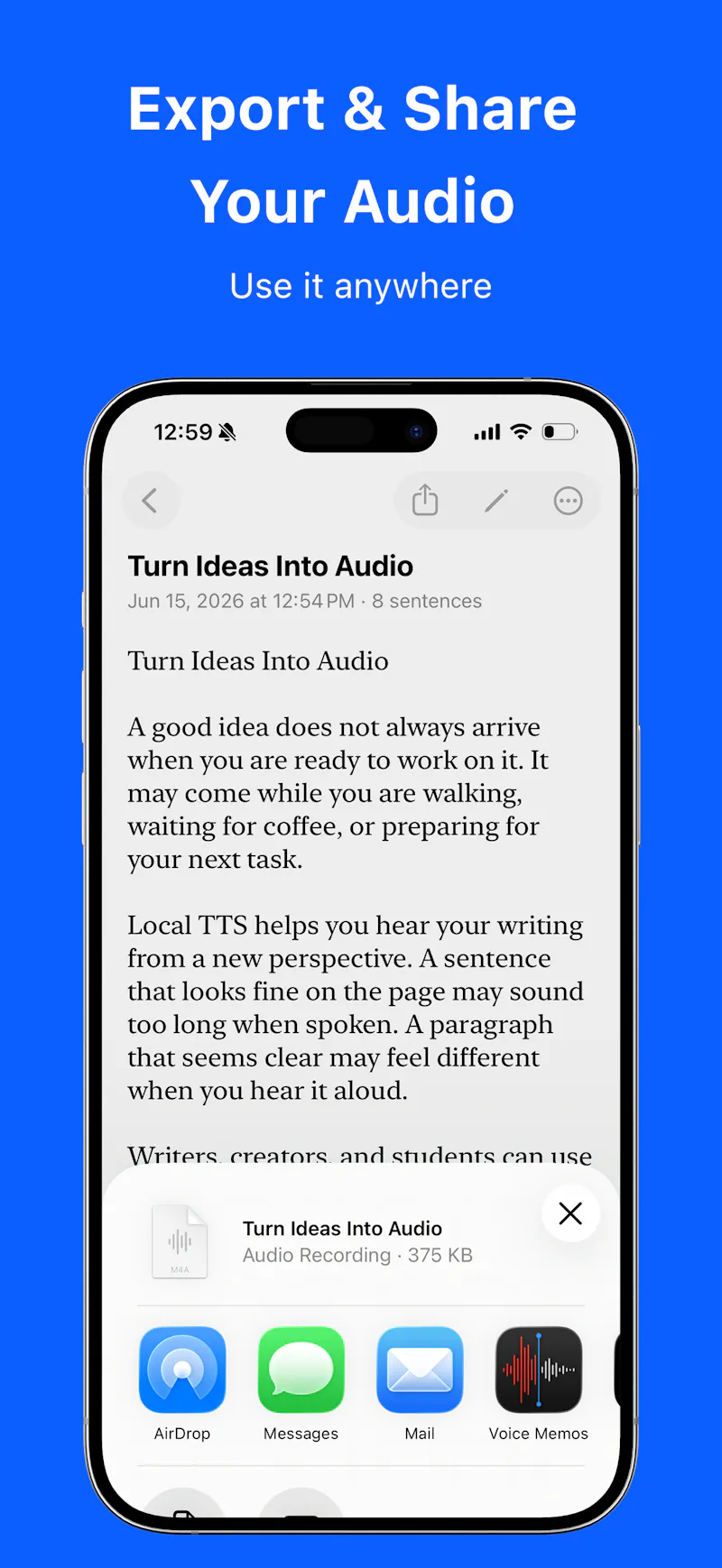 Local TTS - Text to Speech screenshot 4