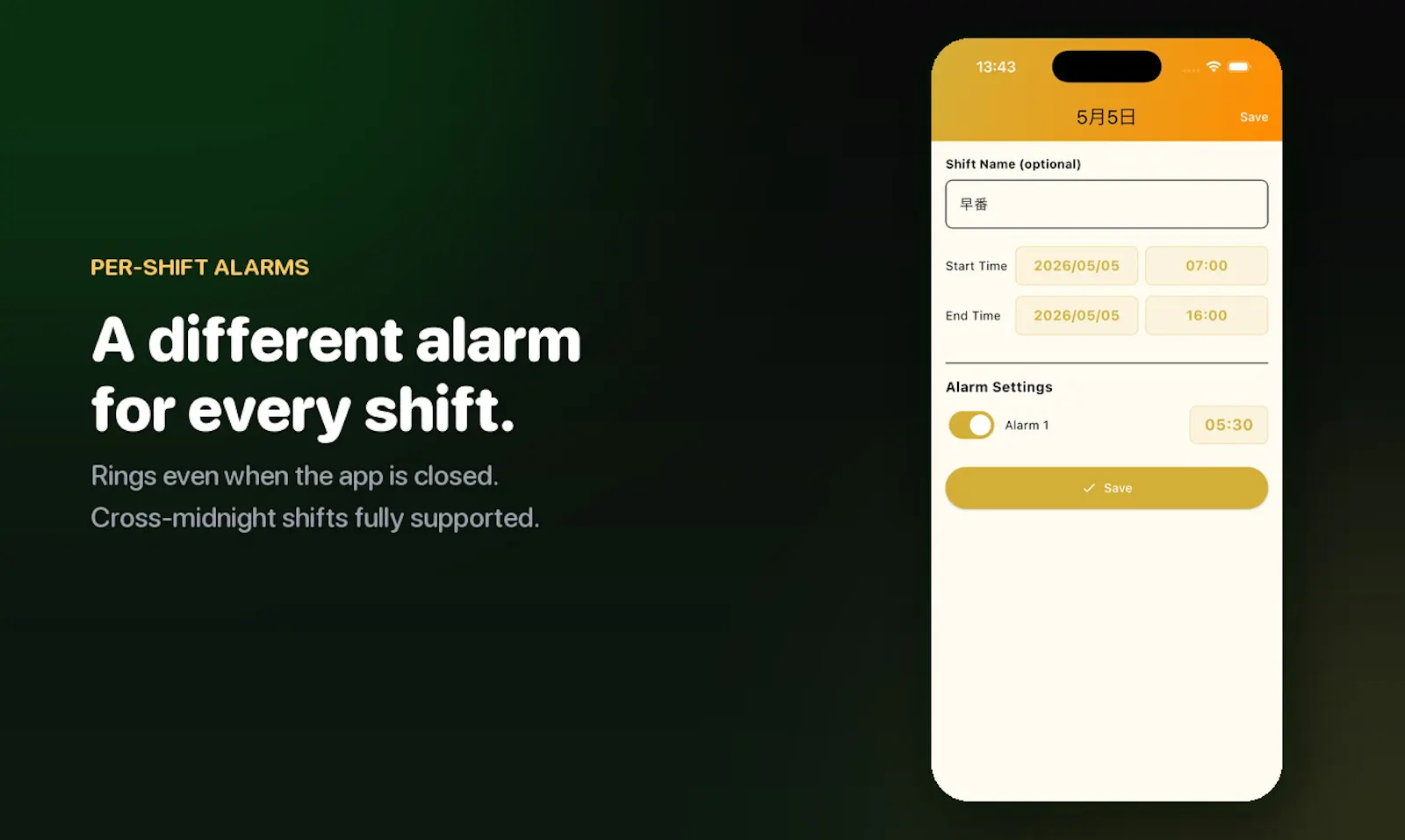 Shift Calendar & Alarm screenshot 2