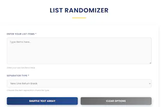 List Randomizer | Ease Tools gallery image