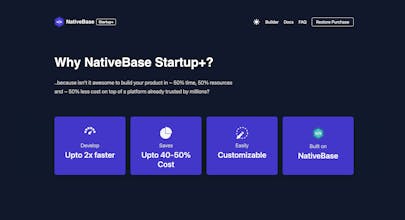 NativeBase Startup+ gallery image
