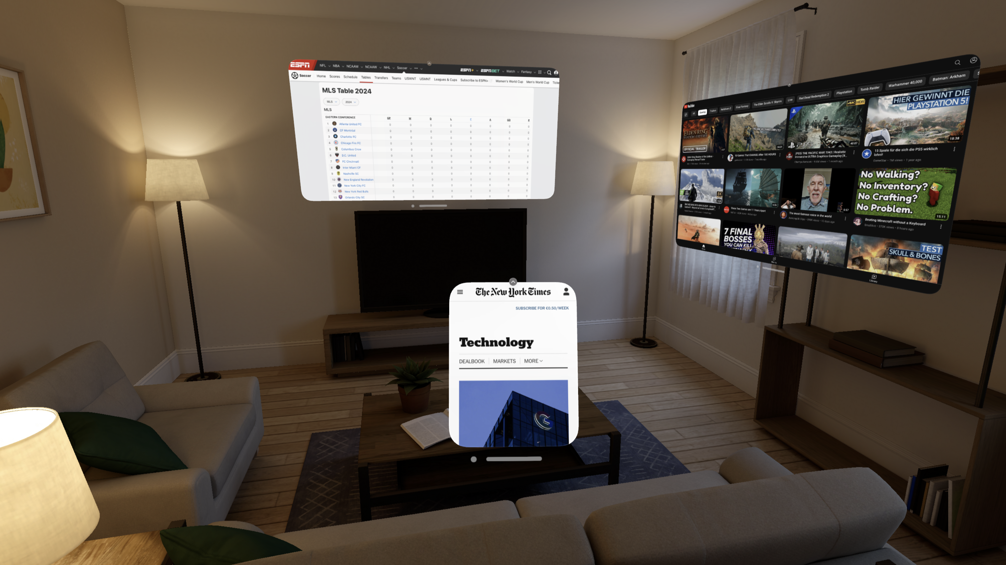 Apple Vision Proの∞Browserメディア2