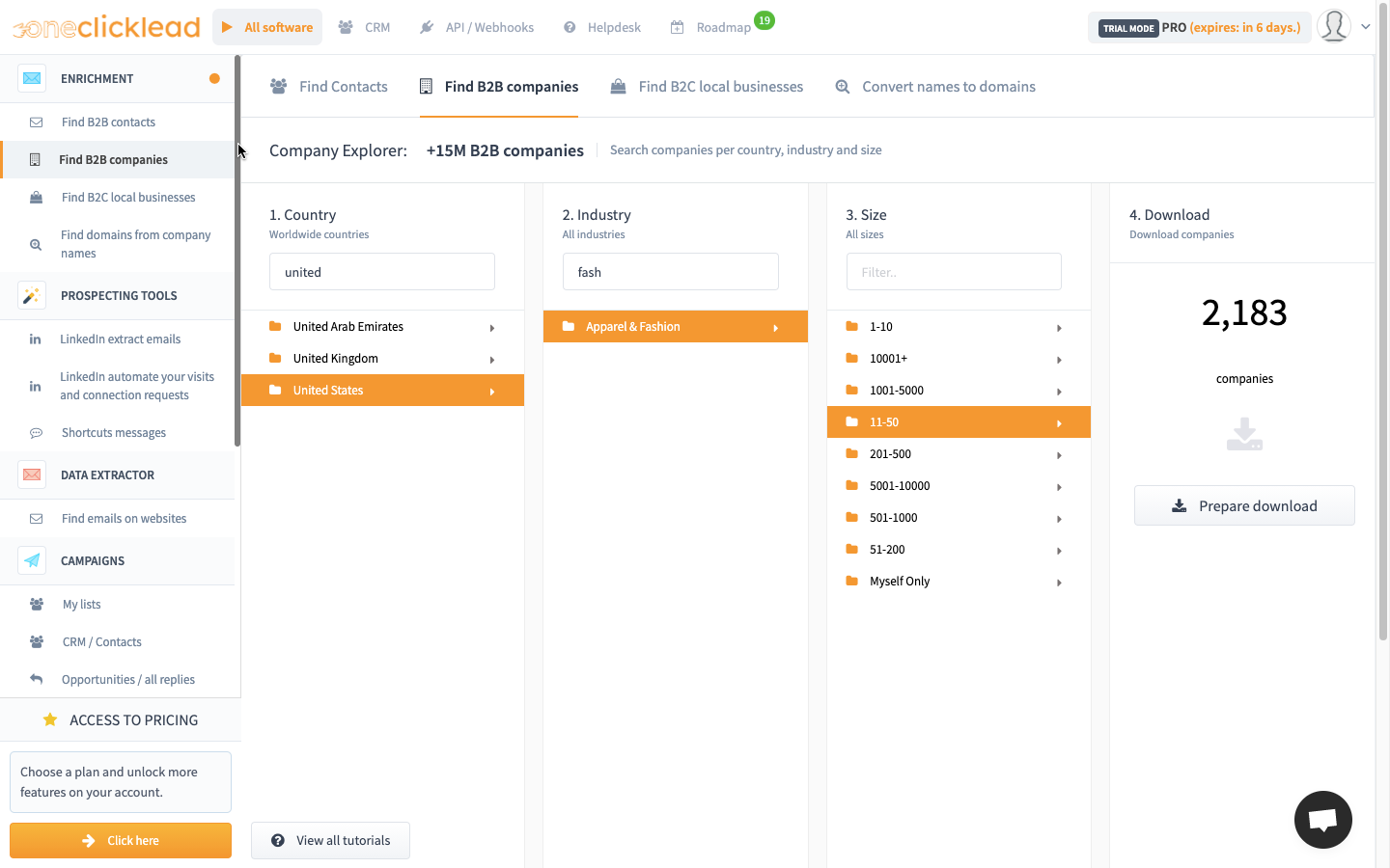 One Click Lead gallery image