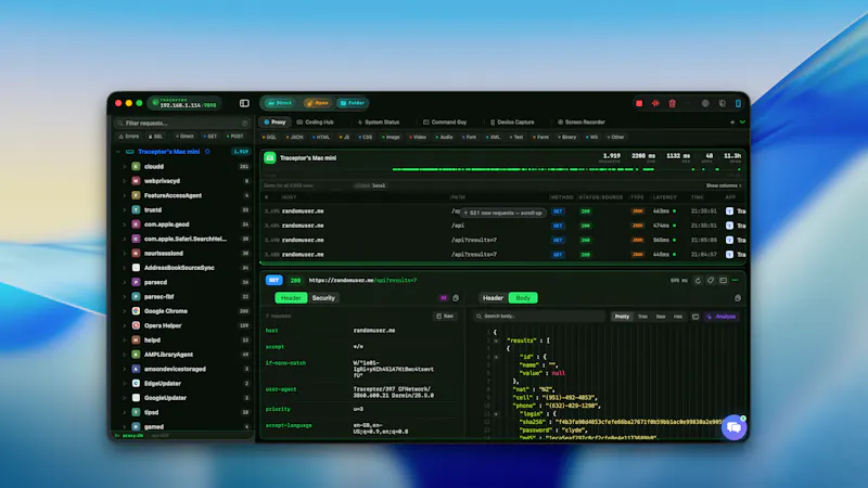 Traceptor screenshot 1