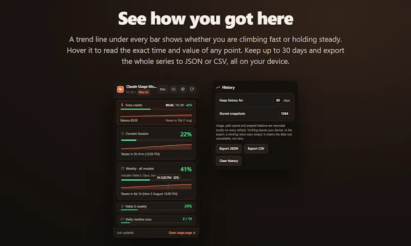 Claude Monitor screenshot 3