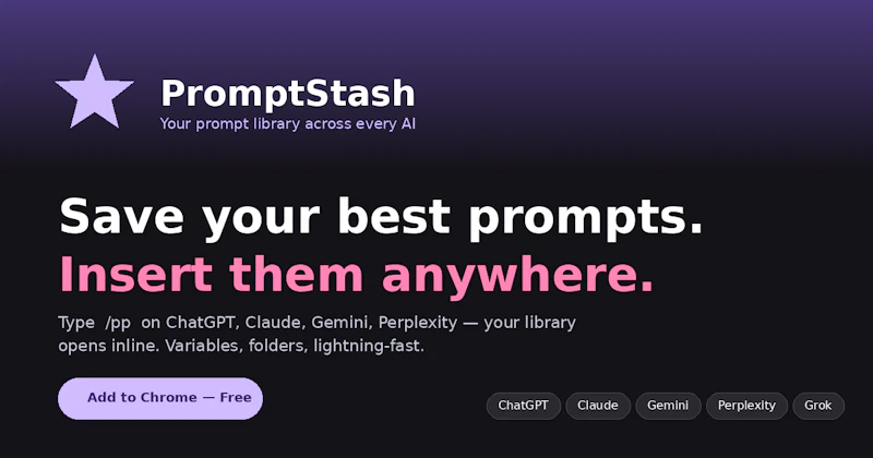 PromptStash screenshot 1