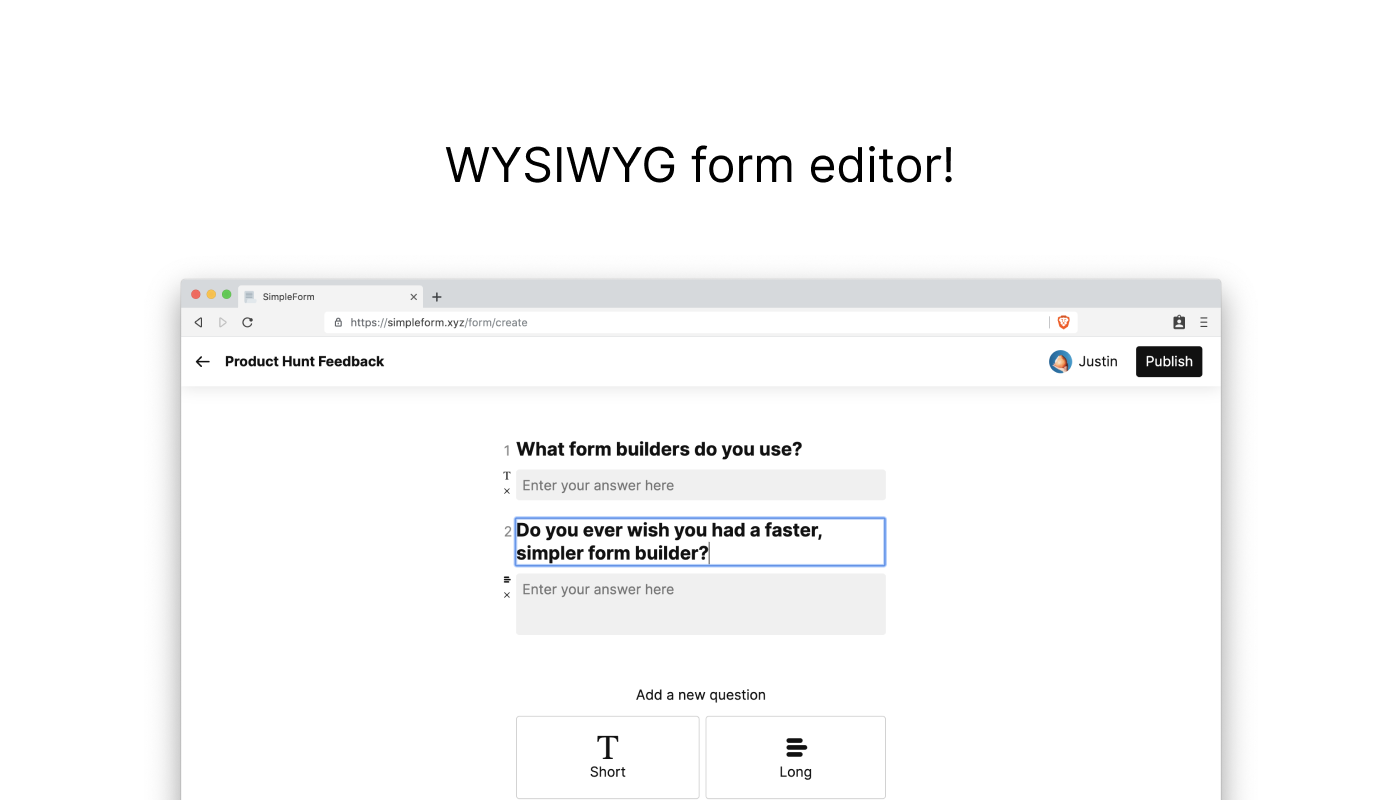 SimpleForm Image