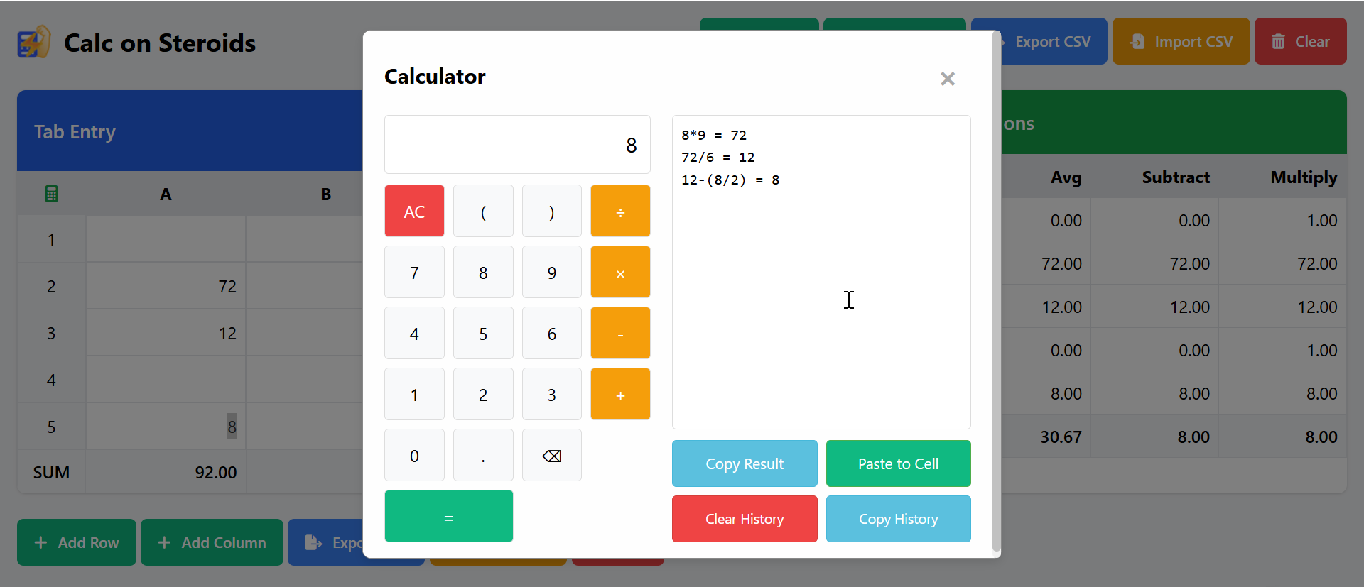Calc on Steroids gallery image