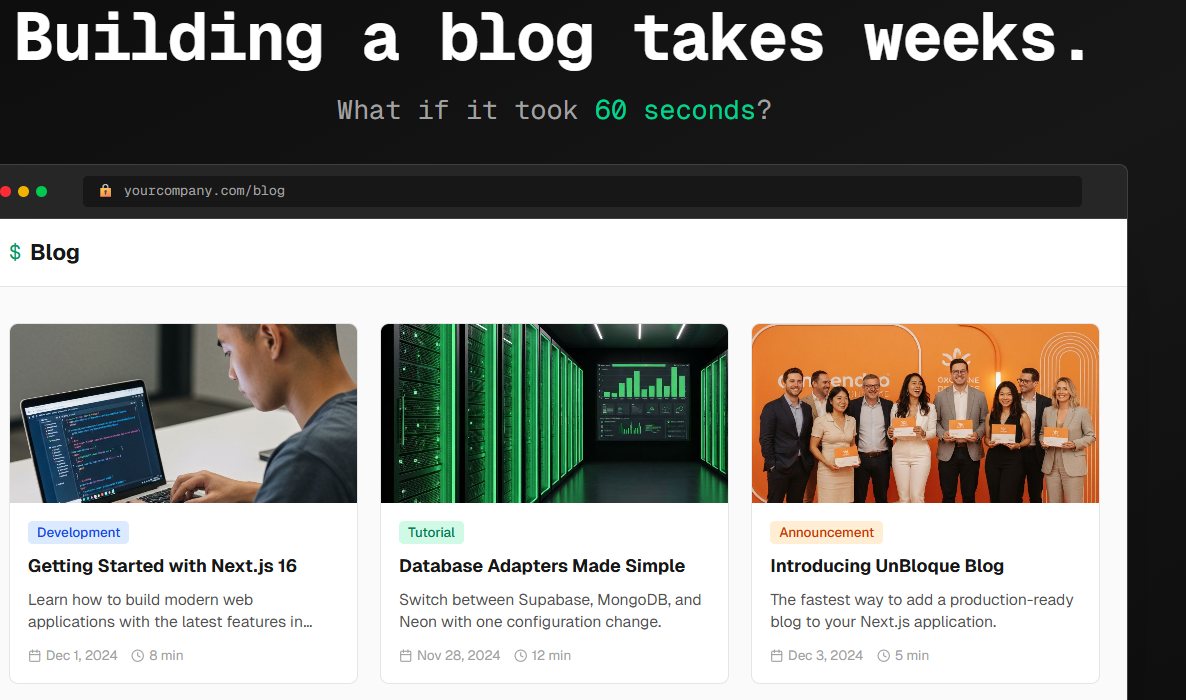 unBloque - Main product screenshot demonstrating key features and user interface