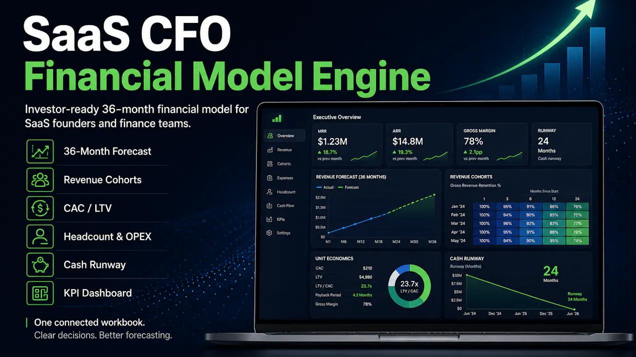 SaaS CFO Financial Model Engine-Investor product