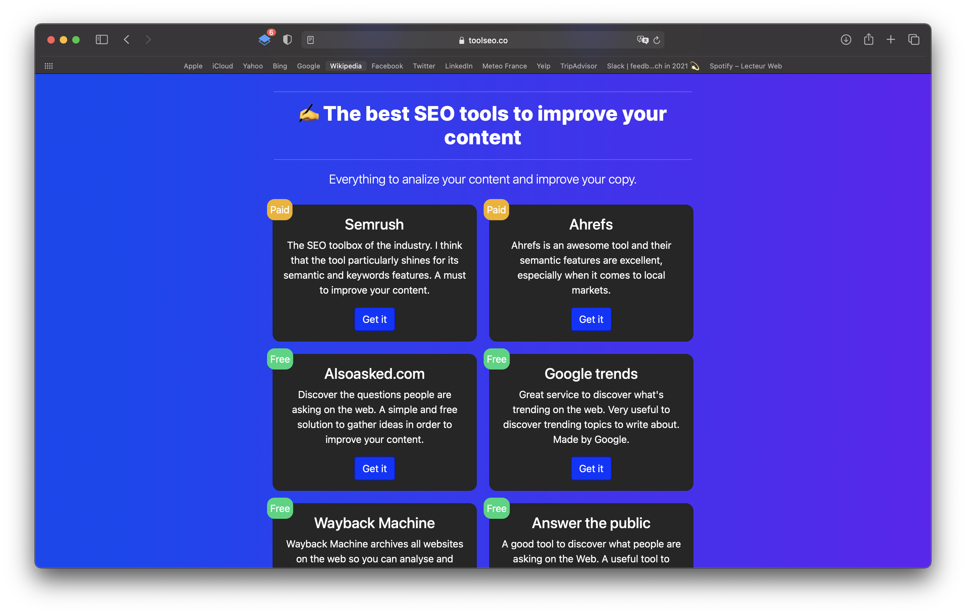 Tool SEO 🦄 gallery image