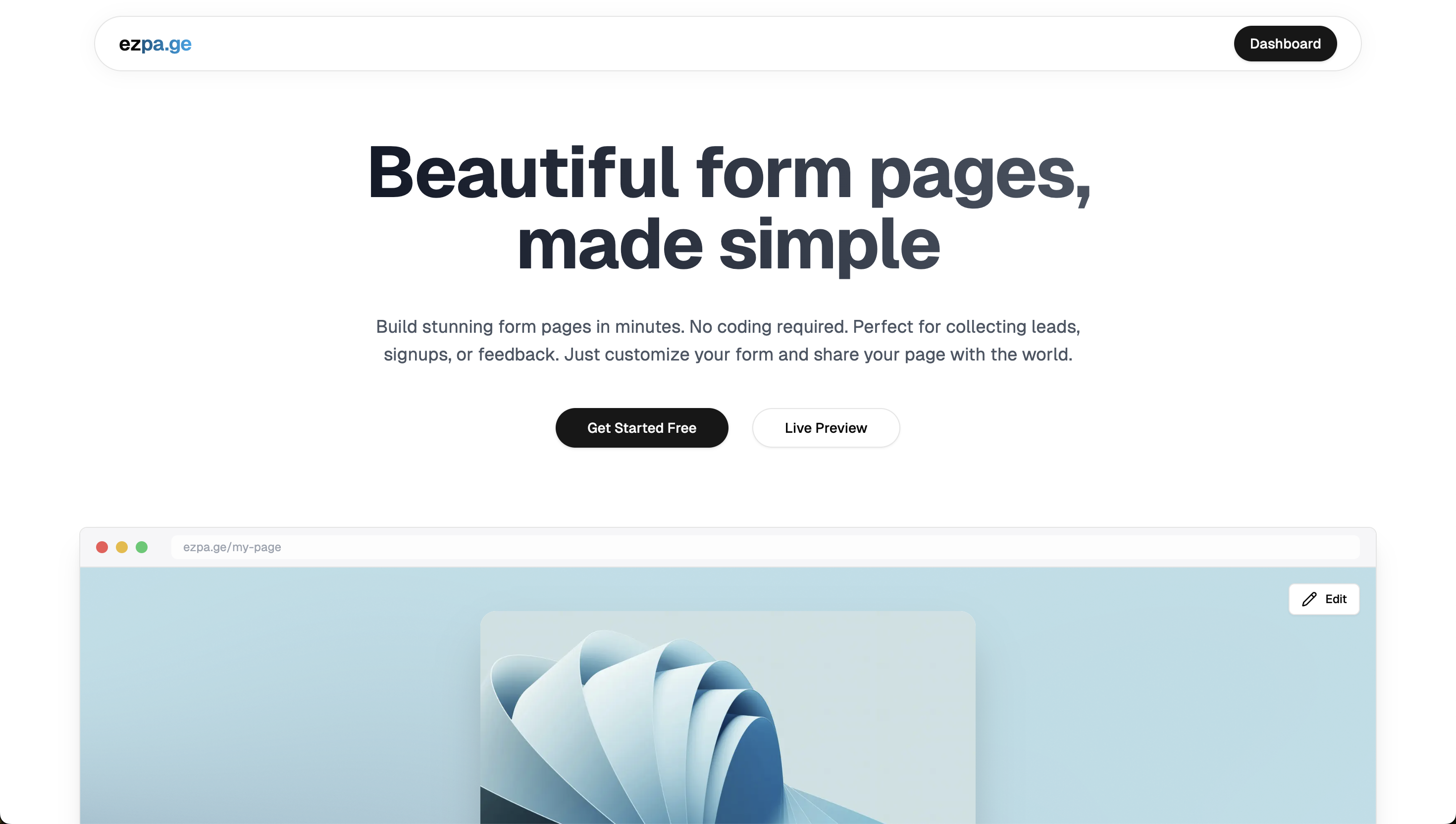 ezpa.ge - Hermosas páginas de forma, simplificadas media 2