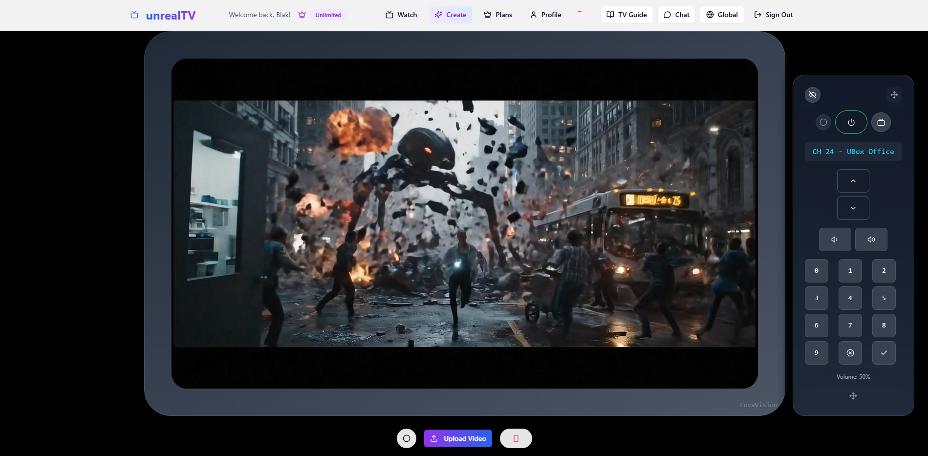 Unrealtv - La prima piattaforma di streaming AI per i creatori di contenuti AI. media 4