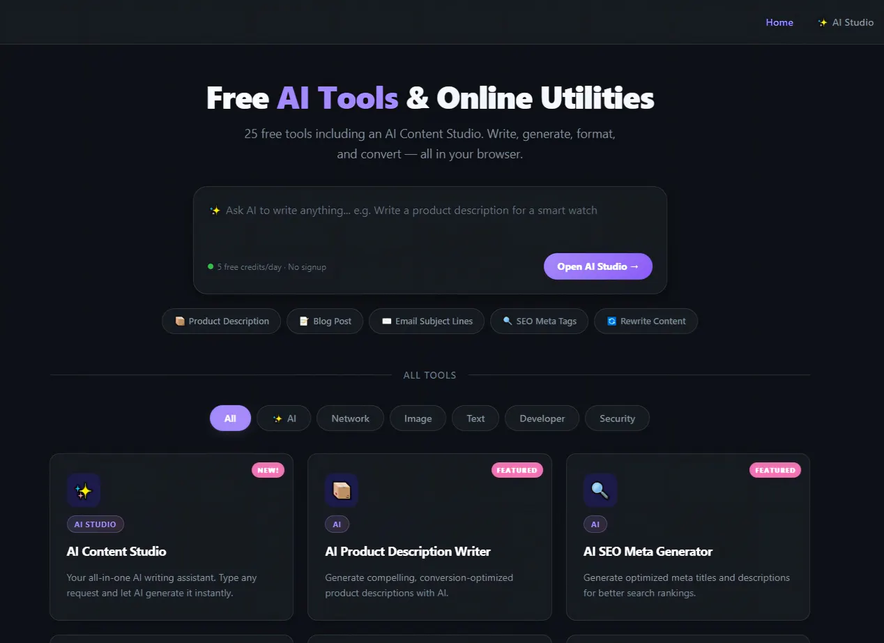 FreeToolset 제품 배너