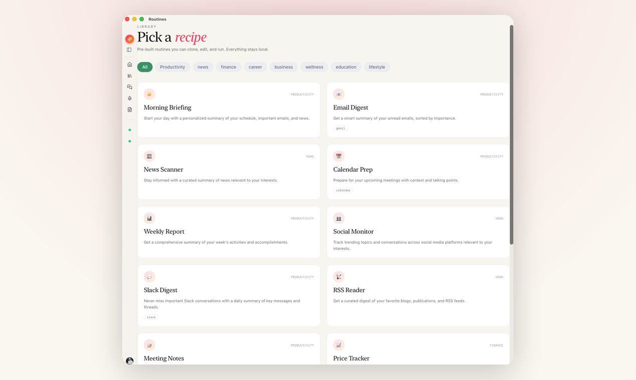 Routines gallery image