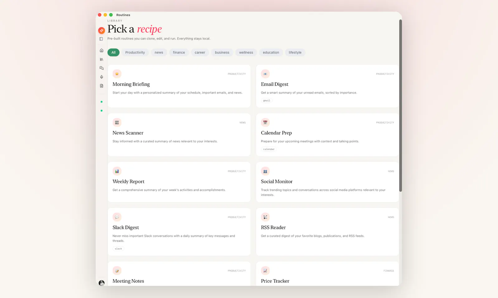 Routines screenshot 5