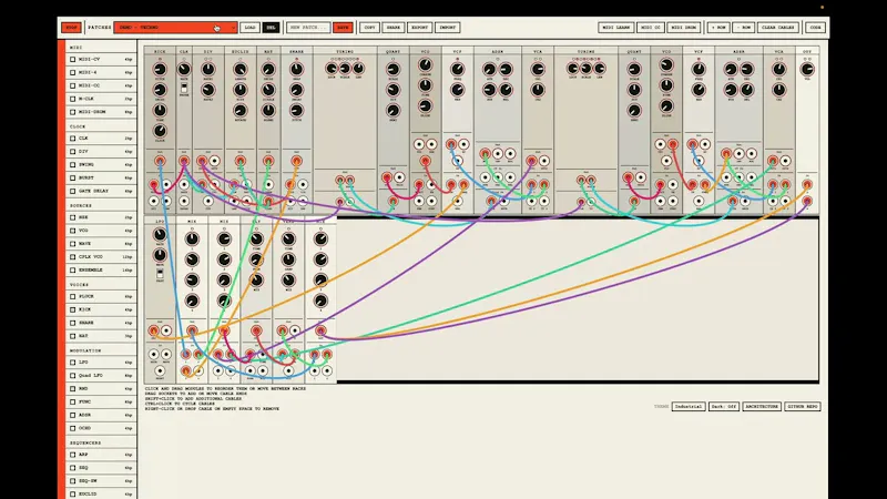 Eurorack JS screenshot 1 (video preview)