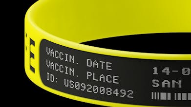 COVID-19 wristband for recovered gallery image