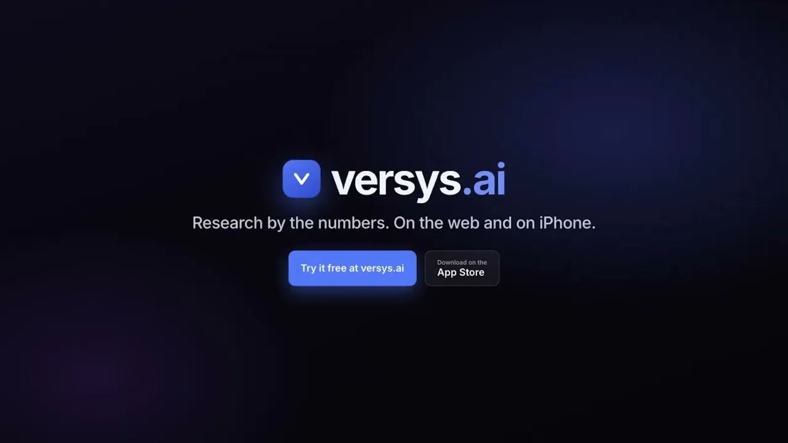 versys.ai —stocks research super app screenshot 1 (video preview)