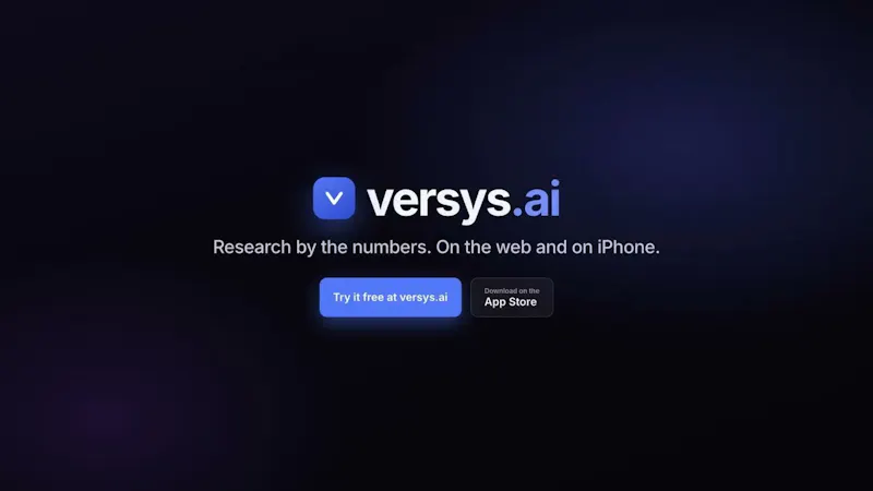 versys.ai —stocks research super app screenshot 1 (video preview)