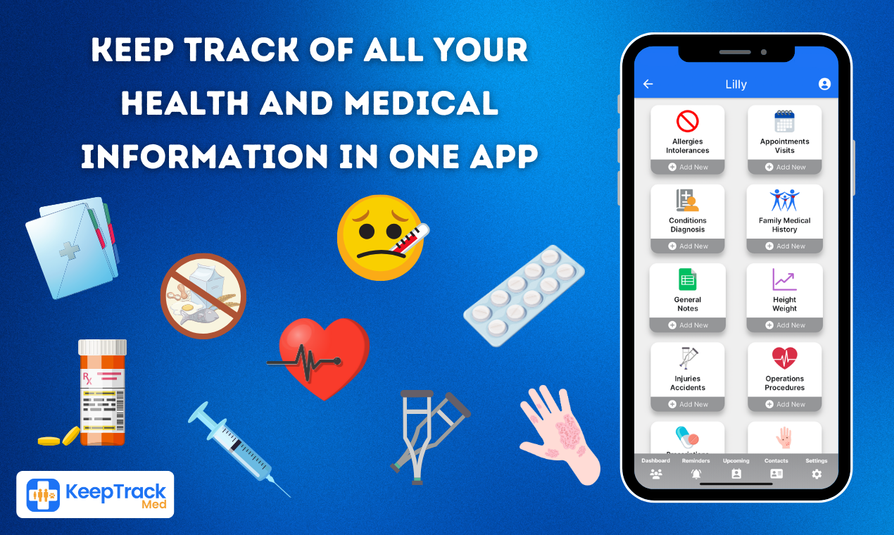 KeepTracked Health Record -app - Uw gezondheids- en medische informatie binnen handbereik! media 2