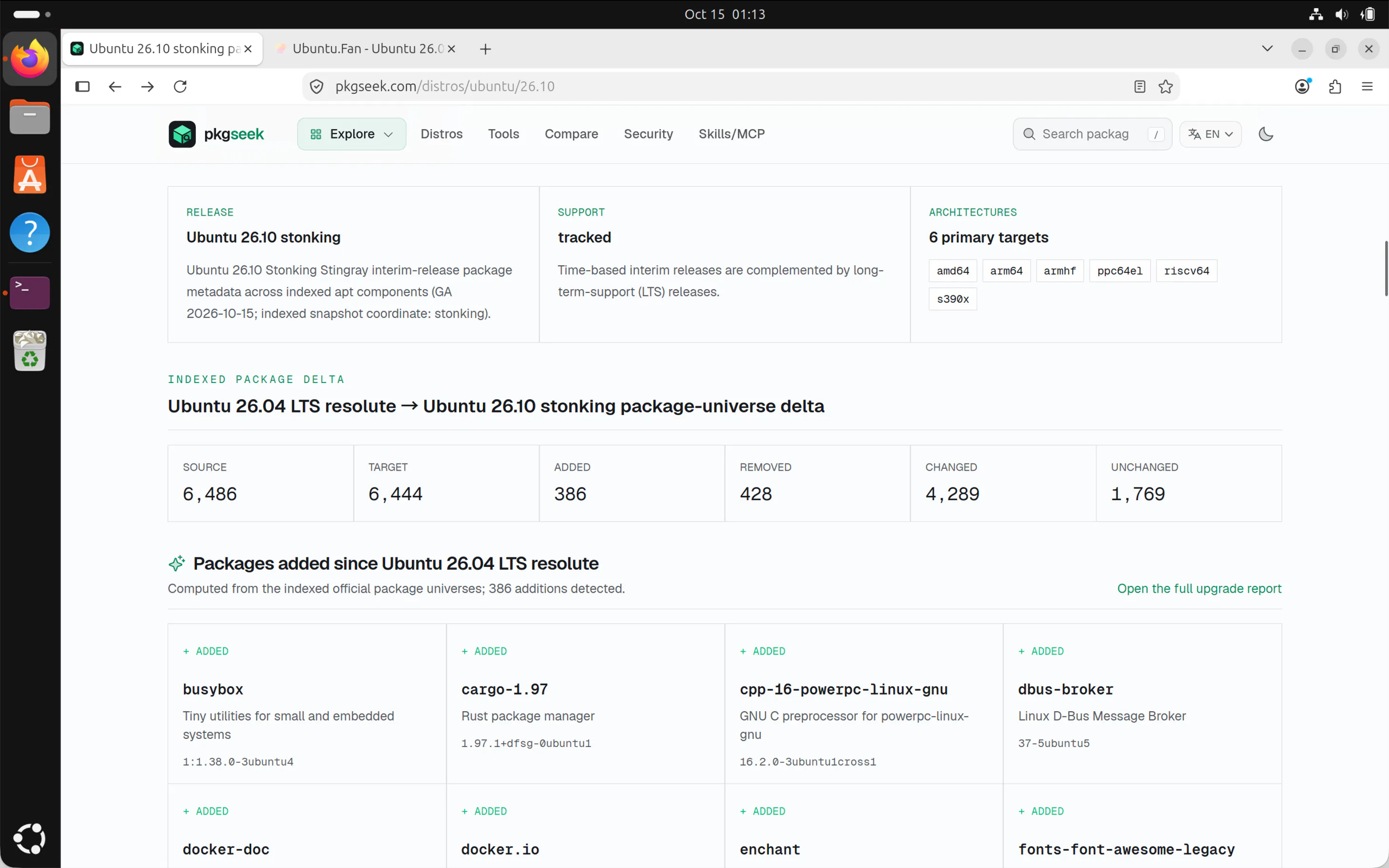 Ubuntu 26.10 (Stonking Stingray) gallery image