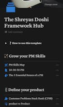 The Shreyas Doshi Framework Hub gallery image