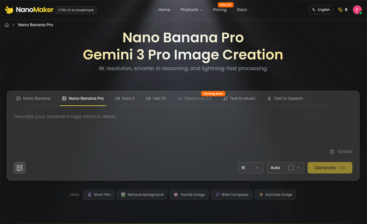 NanoMaker - Screenshot 3 showing product features and functionality