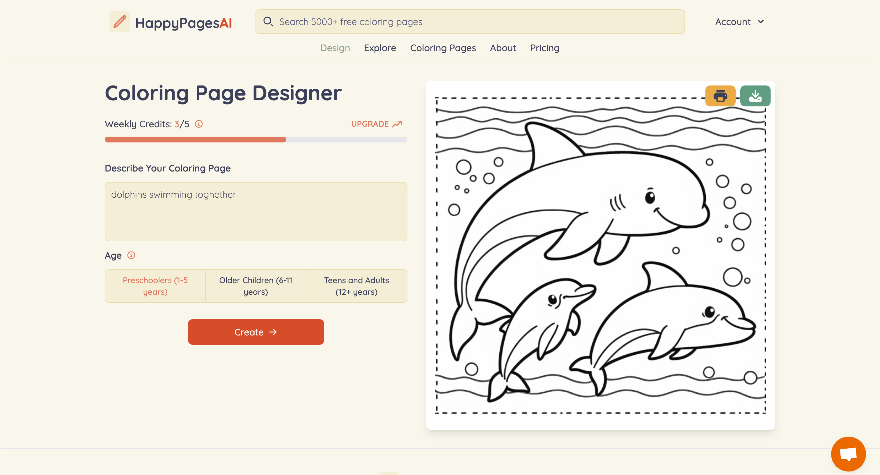 startuptile HappyPagesAI-Create personalized coloring pages