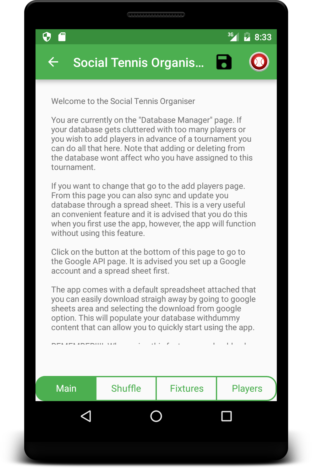 The Social Tennis Organiser gallery image