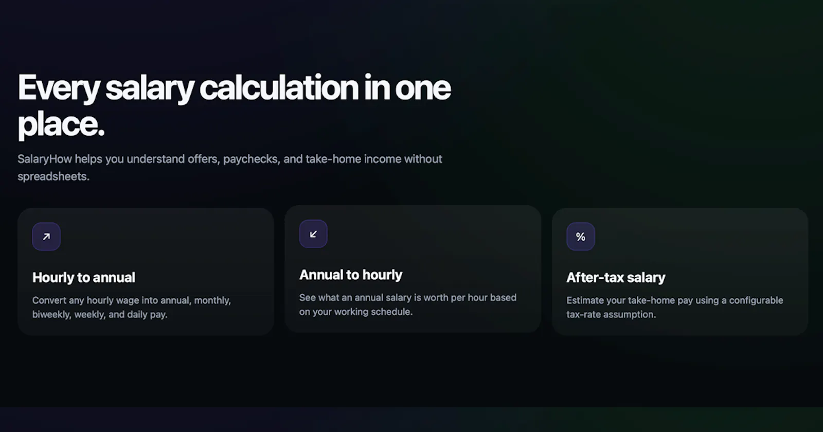SalaryHow screenshot 2