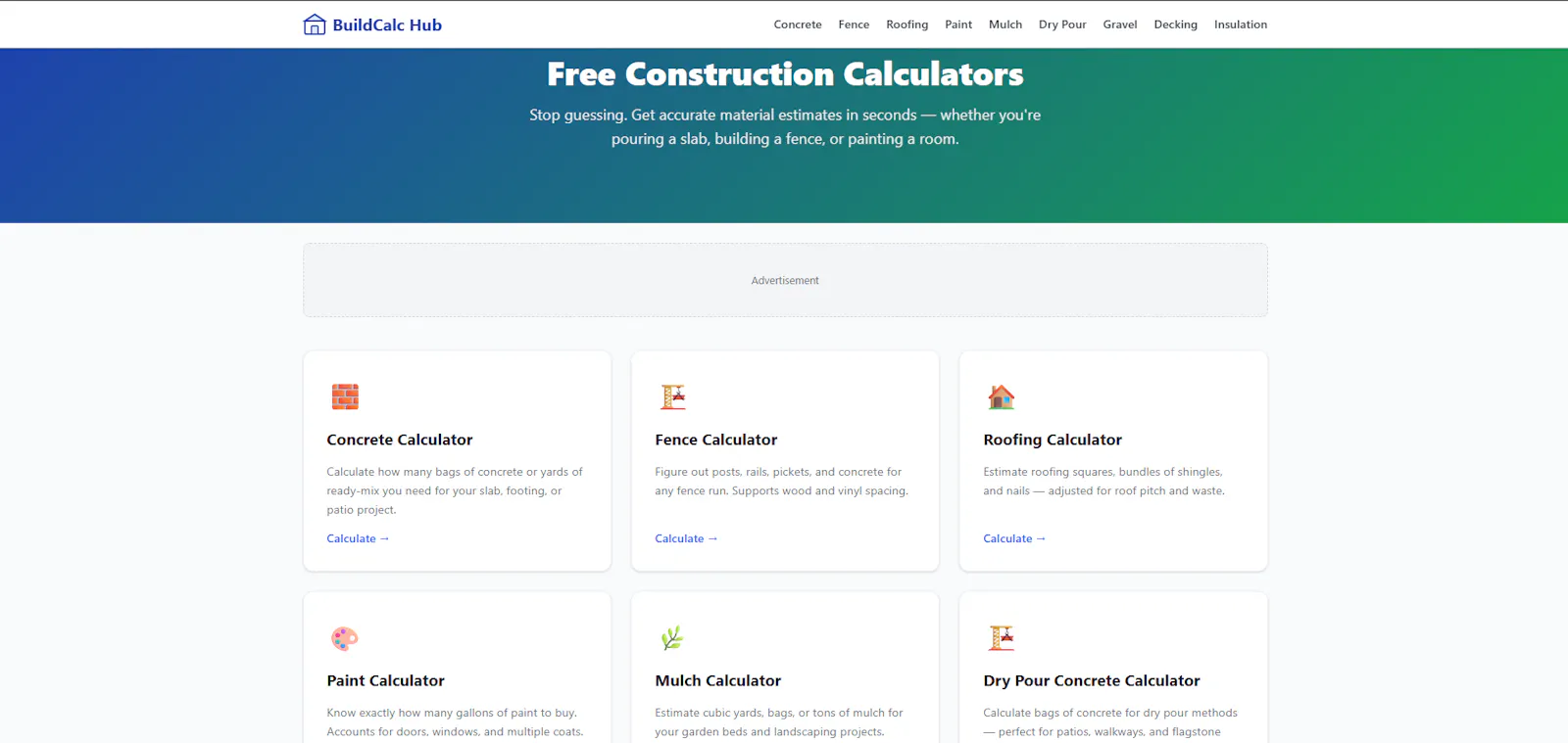 BuildCalc Hub screenshot 1