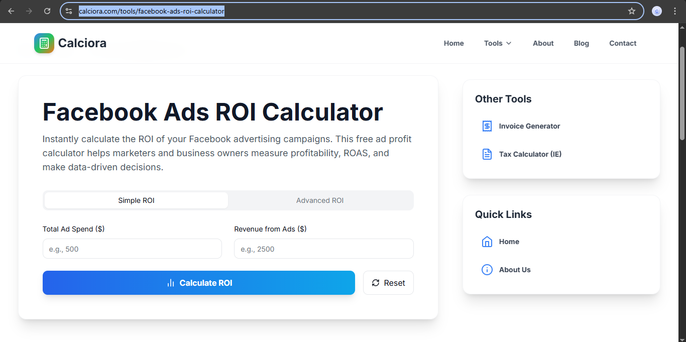 Calciora - Main product screenshot demonstrating key features and user interface