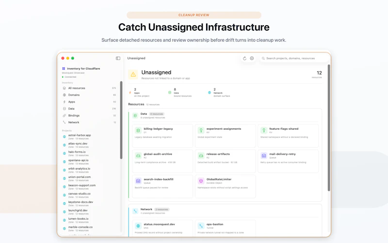Inventory for Cloudflare screenshot 1