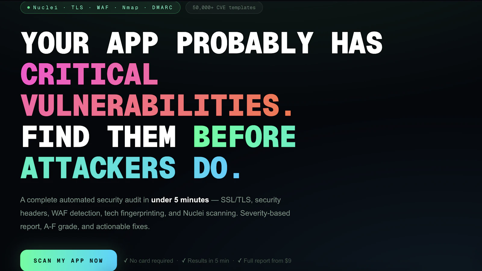 Pentestr — Automated Web Security Audit screenshot 2