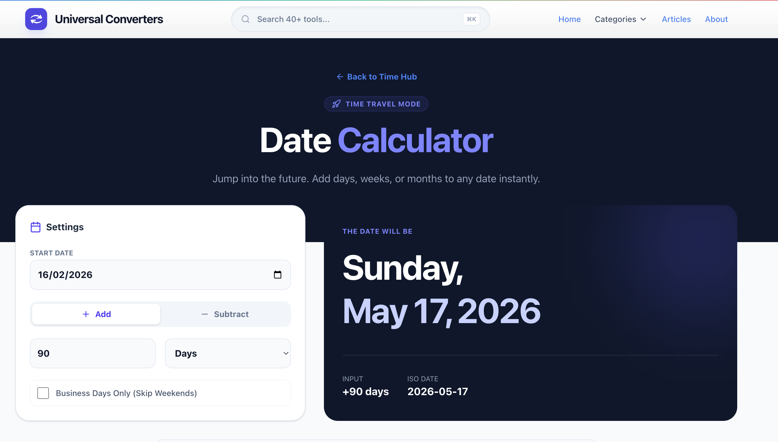 Zero Bloat Calc Stack gallery image