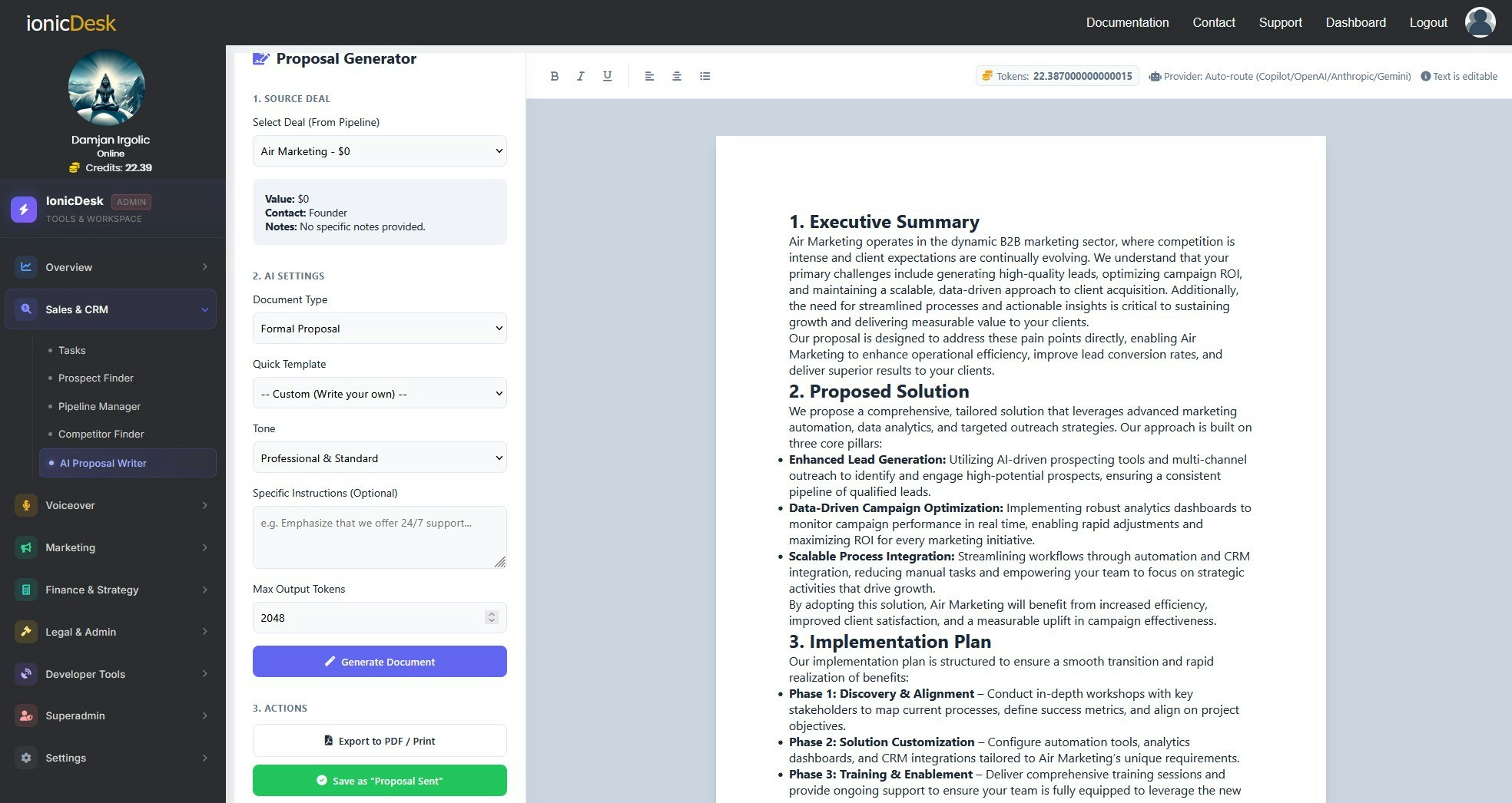 IonicDesk gallery image