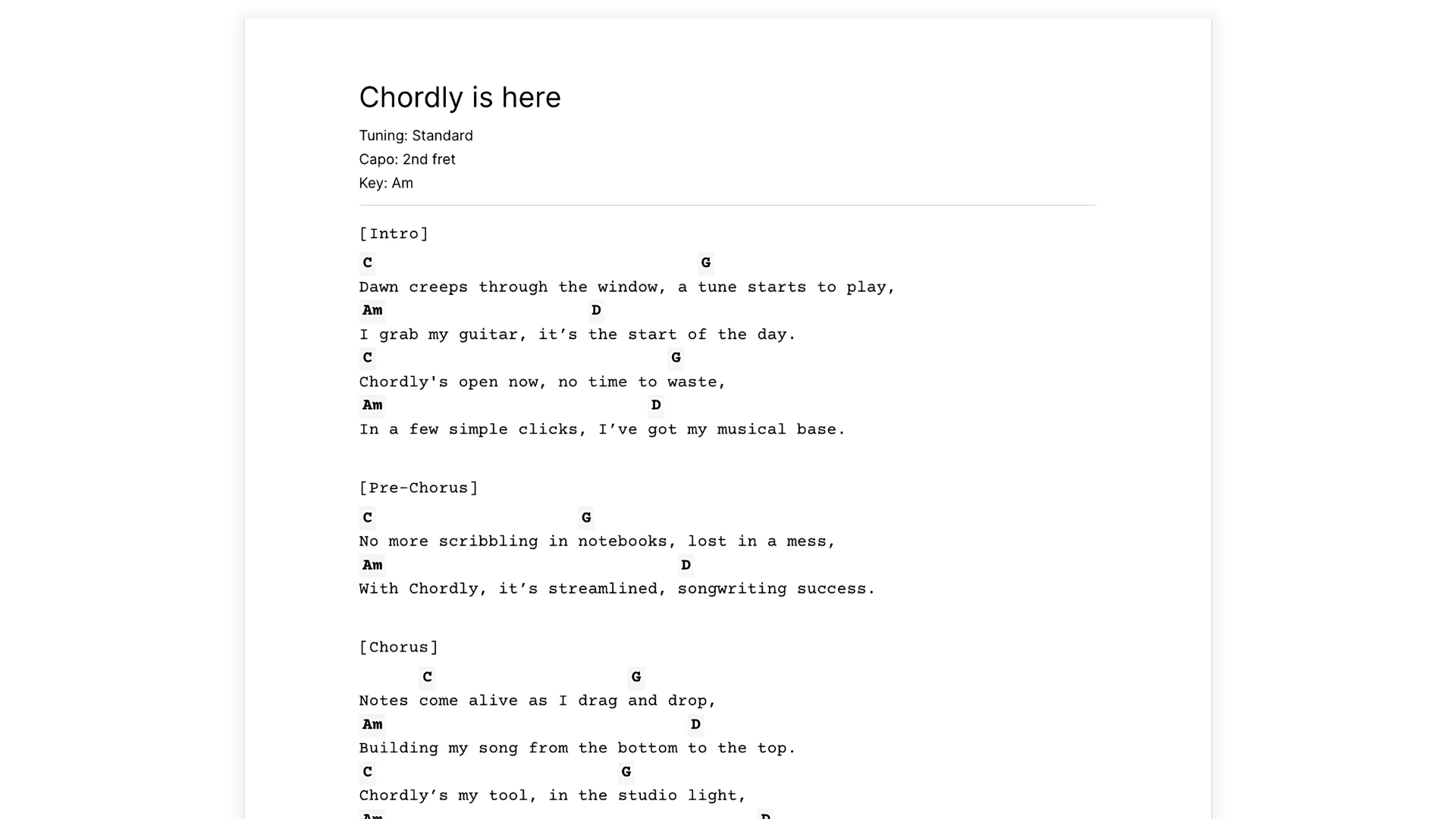 Chordly gallery image