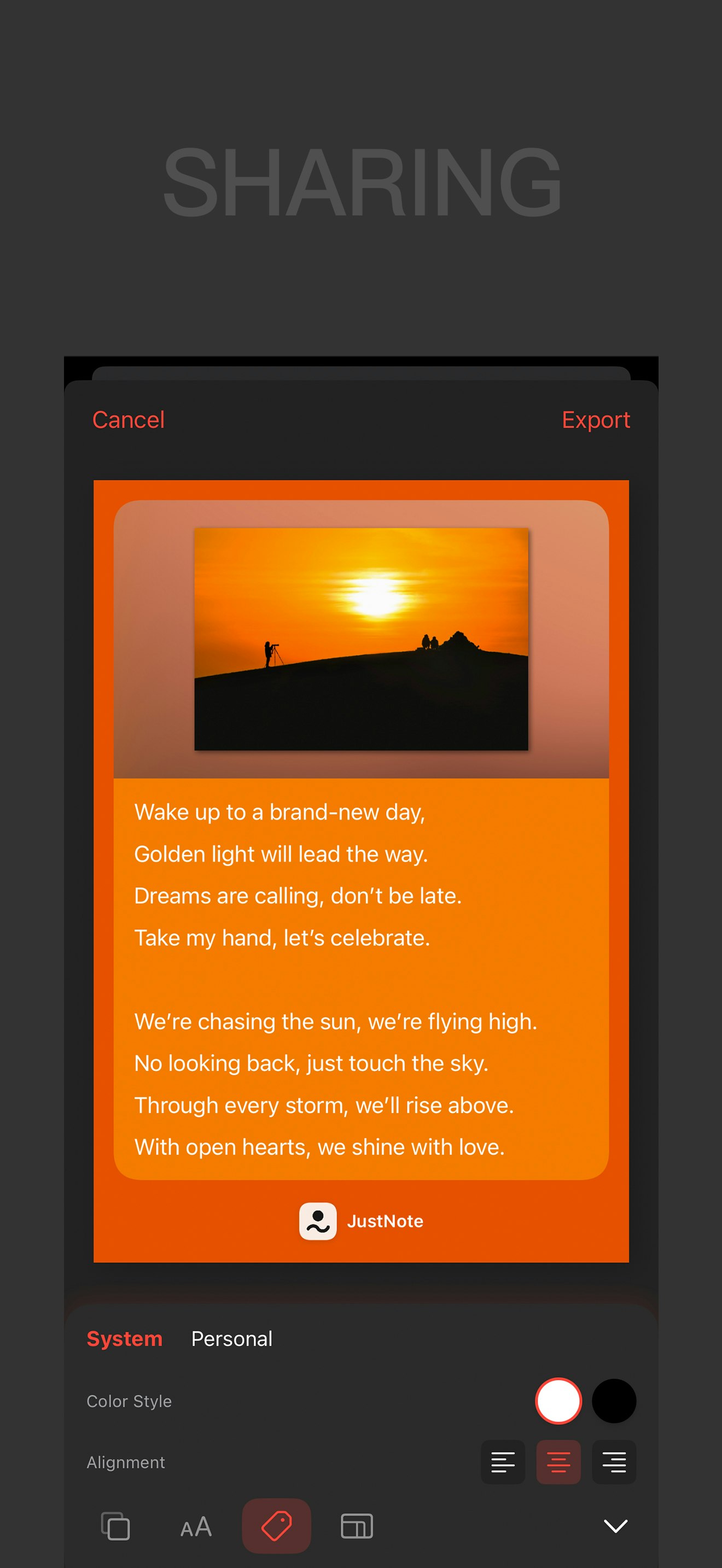 JustNote - Verken record reflecteren aandelen media 4
