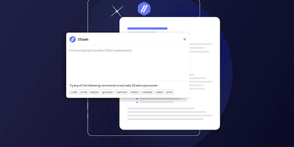 2Slash - Generate Content Anywhere, No Prompts