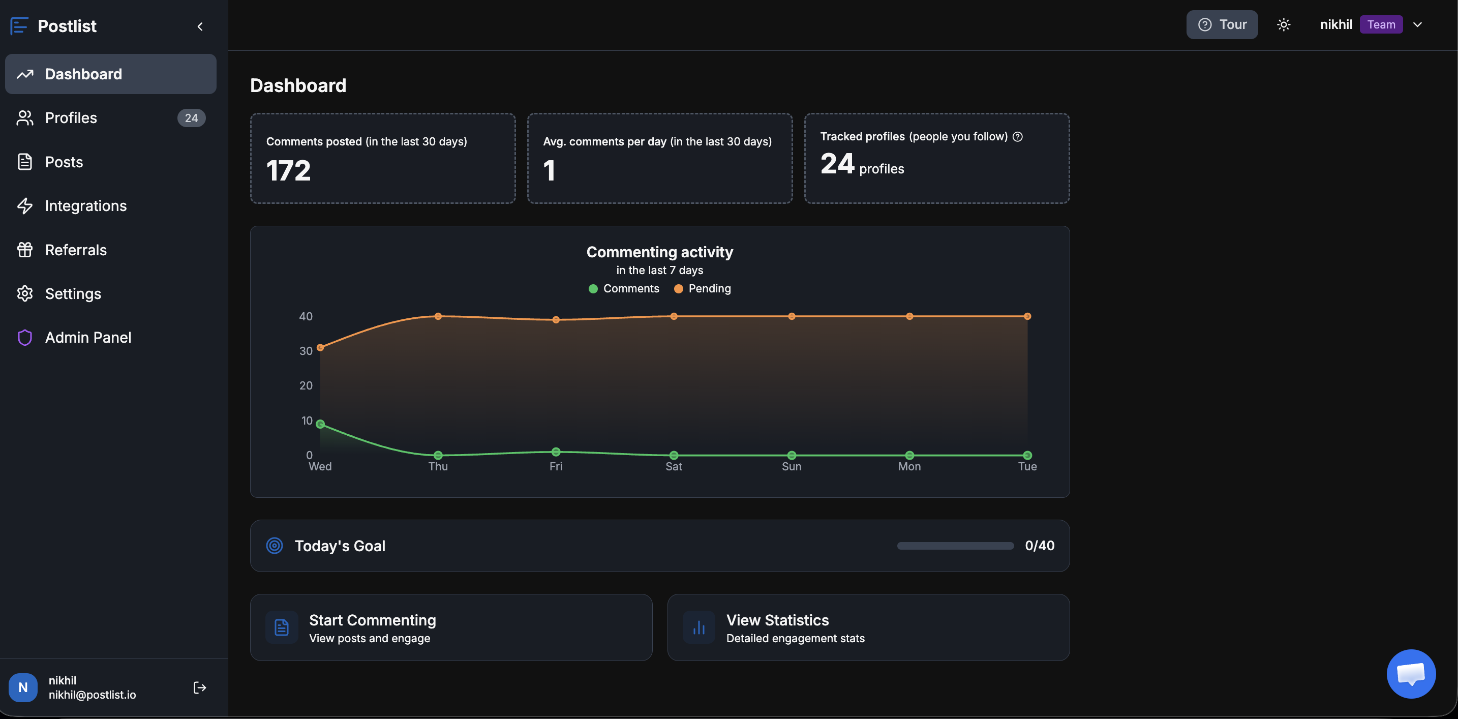 Postlist - Screenshot 4 showing product features and functionality