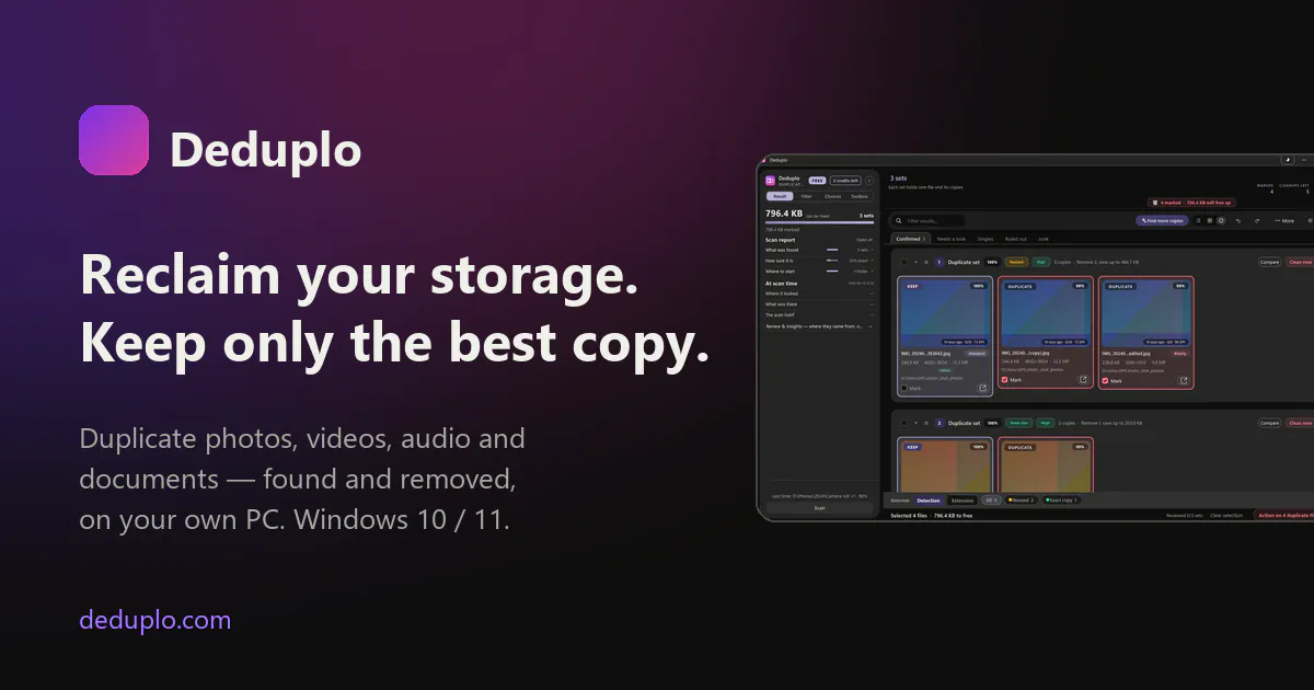Deduplo - Duplicate File Finder gallery image