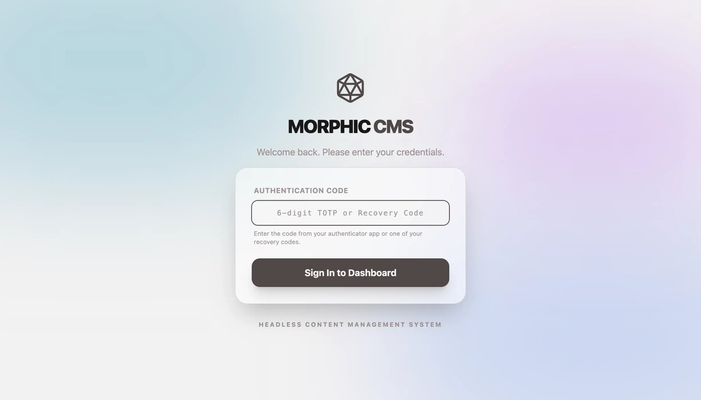 Morphic CMS screenshot 2