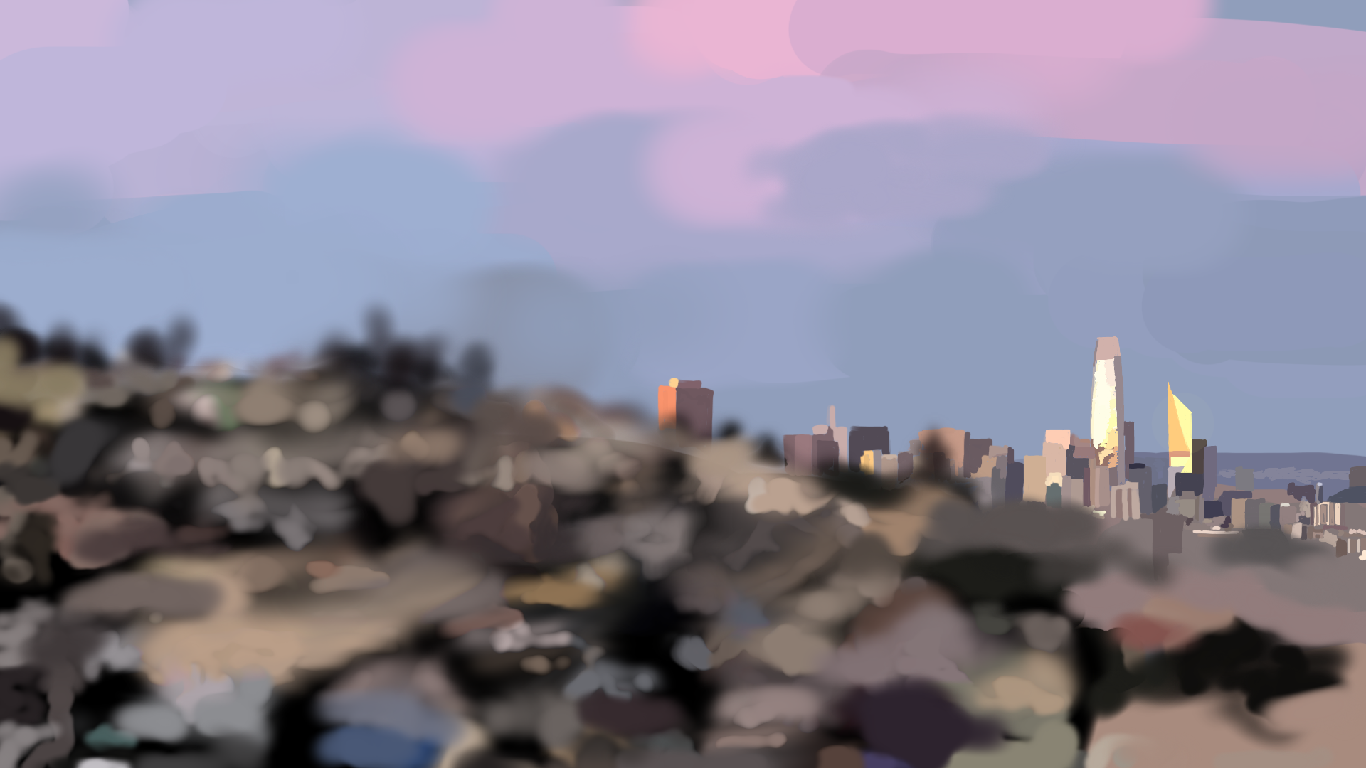 Hand Painted Zoom Backgrounds for Biden gallery image