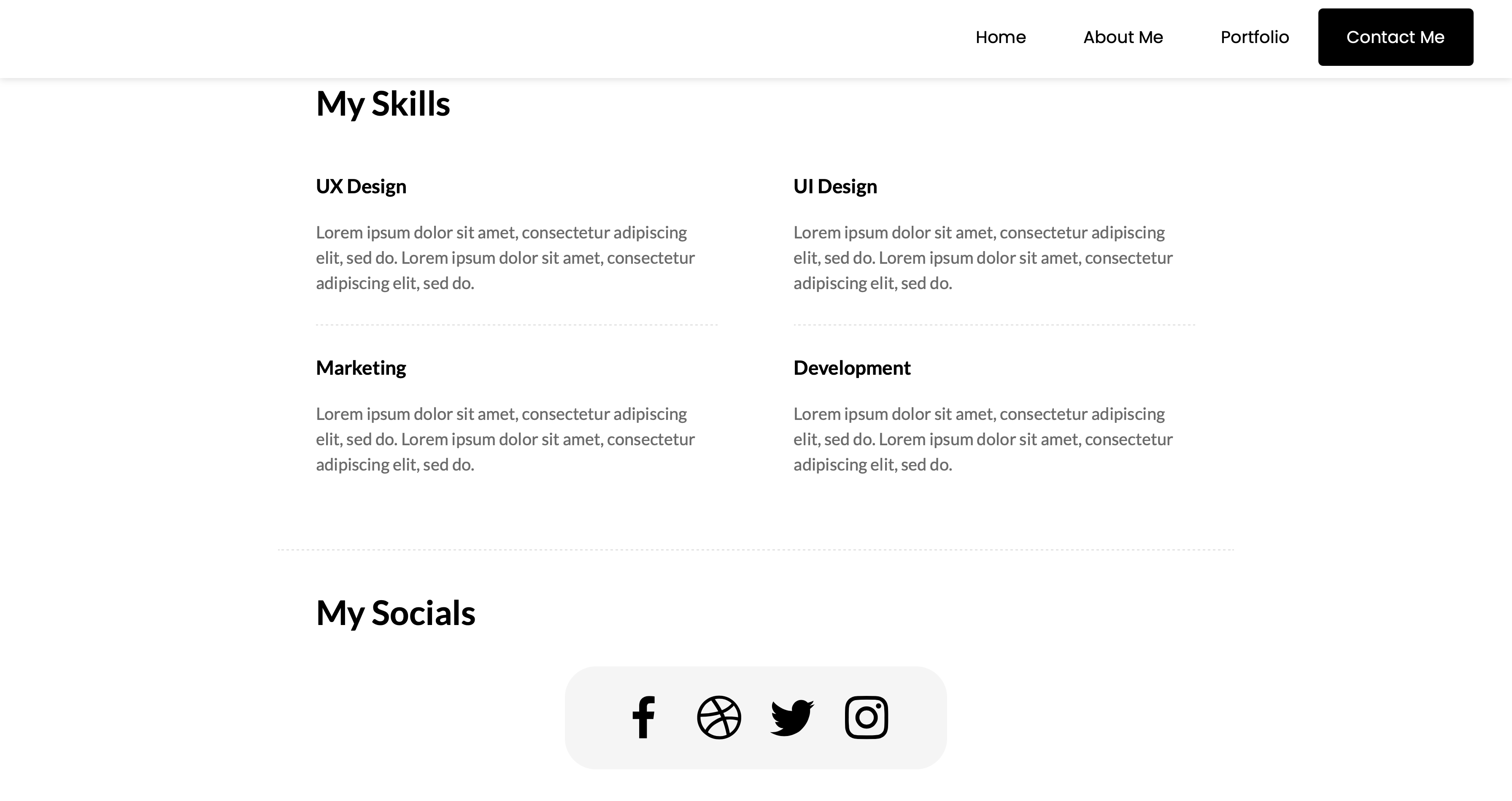 Portfolio Template for Carrd gallery image
