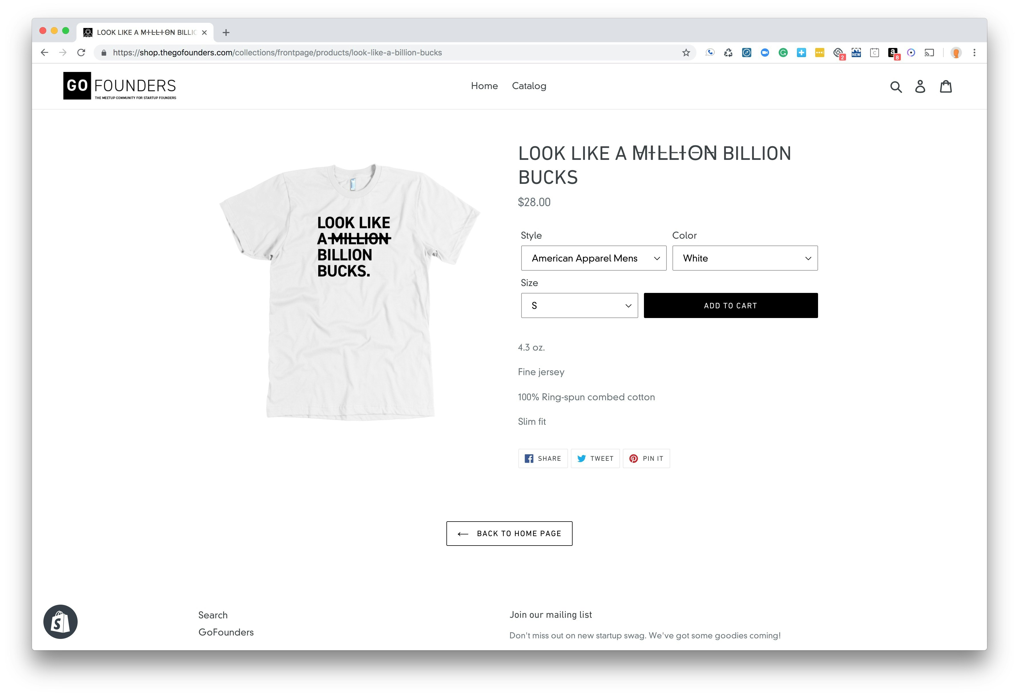 The GoFounders Shop gallery image